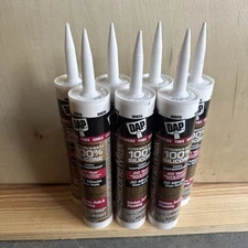 Lot 7 DAP Silicone Max 10.1-oz Kitchen bath White Silicone Caulk