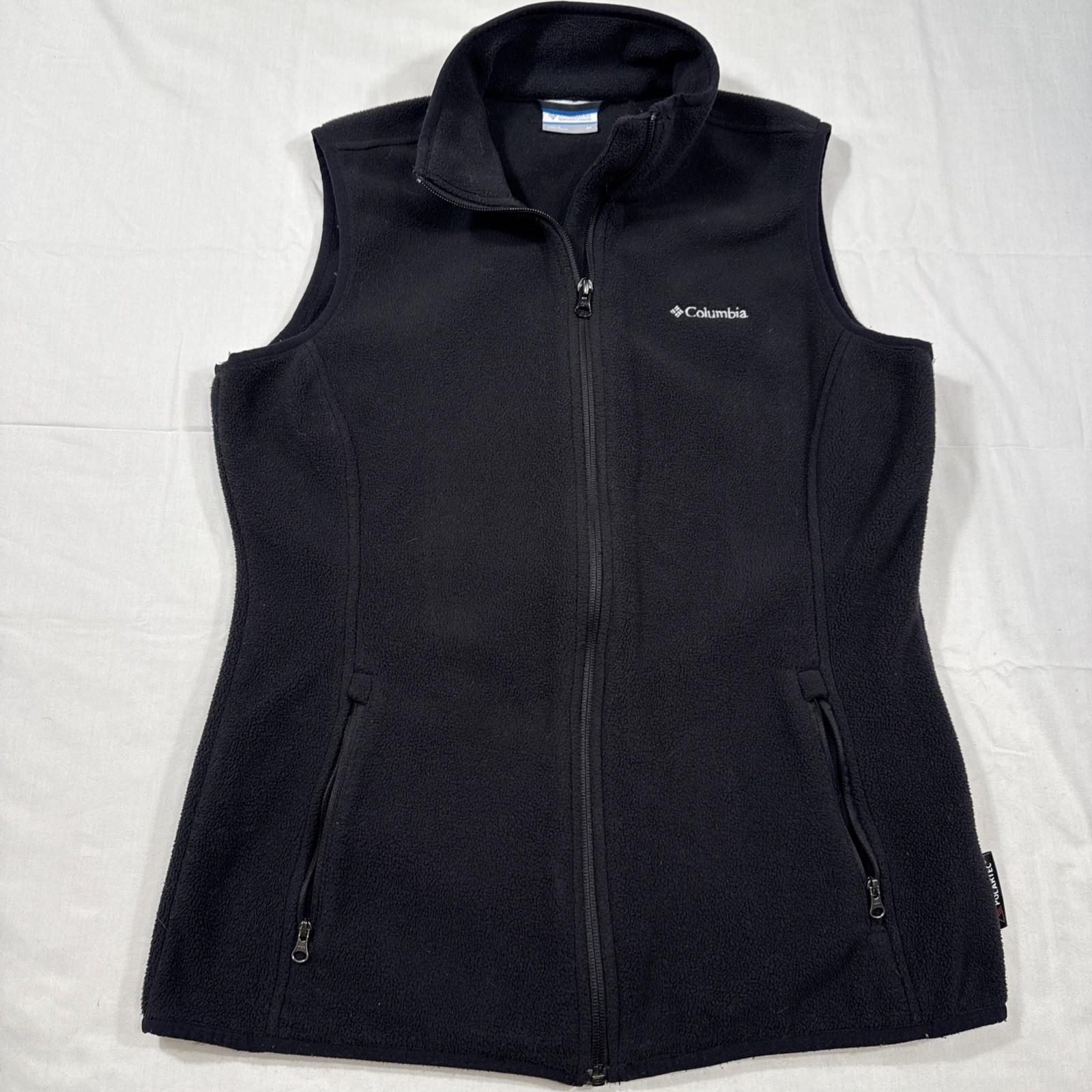 Columbia Vest Mens Medium Black Fleece Full Zip