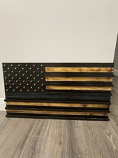 Thin Blue Line Challenge Coin Rack 20X37 With 9mm Casings All Handmade