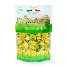 Limoncini Lemon Sparkling Candy With Natural Flavor From Italian Lemons, Indi...