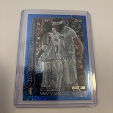 25-26 Topps Dallas Mavericks #296 Incoming New Mavs Duo Blue Color Match /150🔥