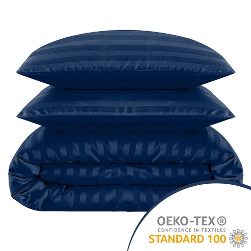 Bettbezug Set Wende Streifen Bettdecke Steppdecke Bezug Bettwäsche Set Double King Size - Bild 135 von 304