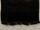 marc jacobs Rectangle scarf Oblong Black Fringe 49”X 11” Made In Italy — photo 6