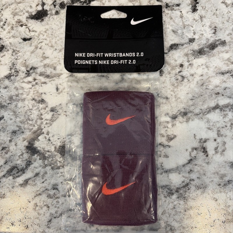 Nike Premier Wristbands 2-Pack Maroon Dark Team Red Swoosh NWT Andre AGASSI RARE
