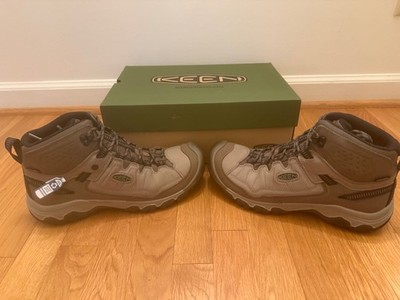 KEEN TARGHEE HIKING IV MID WP WIDE-M Size 11 MEN BOOTS - Brindle / Canteen