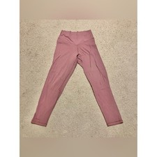 OFFLINE By Aerie Real Me 7/8 Legging Hi-Rise Crossover Waist Sz L Mauve