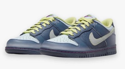 Nike Dunk Low BG GS Halloween Diffused Blue Tint Size 6Y