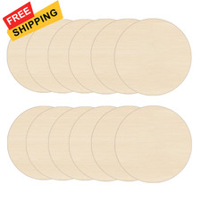 HILELIFE Wood Rounds for Crafts 6 Inch - 12 Pack Round, 6 inches 