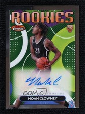 2023-24 Topps Finest Rookie Finest Auto Noah Clowney #RFA-NC Auto 10no