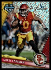 2023 Bowman Chrome University KOREY FOREMAN SHIMMER REFRACTOR #190 USC