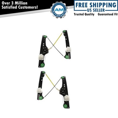 Front Power Window Regulators Left & Right Pair Set for BMW E90 3 Series 4 Door