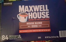 Maxwell House House Blend Medium Roast K-Cup Coffee Pods, 84ct,