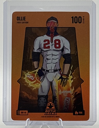 2024 Bo Jackson Battle Arena Ollie Orange Fire Battlefoil #OBF-66 M.Olson Braves