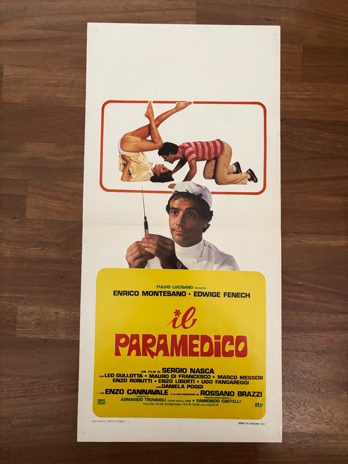 Locandina originale film Il paramedico (1982) - Regia di Sergio Nasca