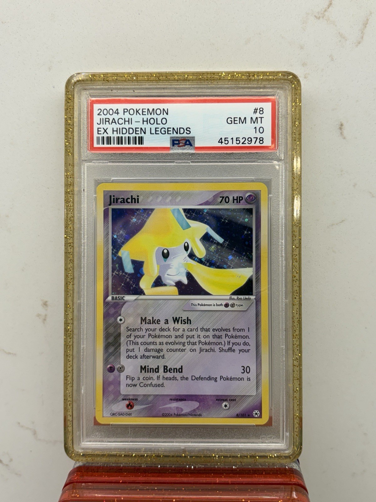 Jirachi Holo 2004 EX Hidden Legends 8/101 PSA 10 Gem Mint