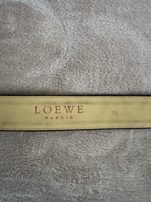 Loewe Madrid Iridescent Leather Belt Gold Buckle Size 75 Loewe Madrid Rare Iridescent Leather Belt Gold Buckle  main image 3