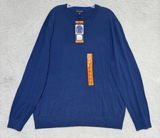 NEW Banana Republic 100 Merino Wool Crew Neck Sweater Classic Fit Mens 2XL Navy