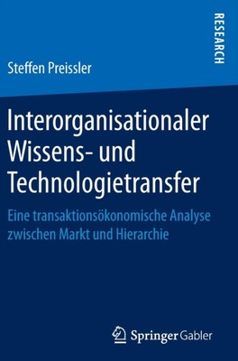 Preissler - Interorganisationaler Wissens- und Technologietransfer   E - X555z