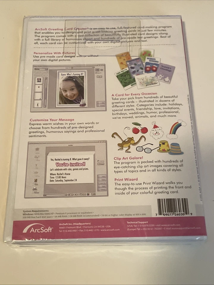 Arcsoft Greeting Card Creator for Windows Mac Software CD NEW - Image 4 of 4