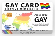 Gay Card LGBTQ Credit Card Sticker Debit Skin Decal Cover