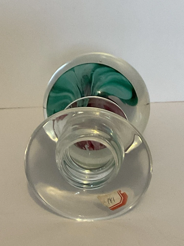 "Antiguo pisapapeles Millville Rose Flower 5 1/4""" Foto 4 de 4