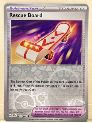 Rescue Board Reverse Holo - SV05: Temporal Forces 159/162 - NM Pokemon