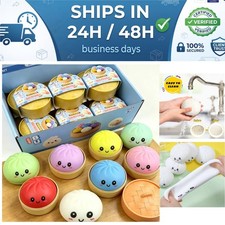 Dumpling Squishy Squeeze Ball Stress Relief Fidget Toy Bun Steamer