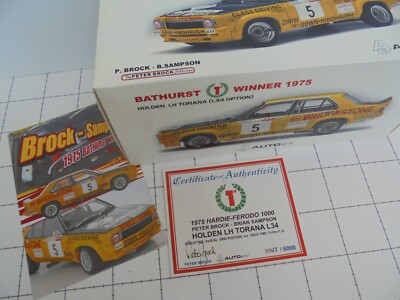 AUTOart HOLDEN LH TORANA L34 OPTION. BROCK /  SAMPSON #5 BATHURST WINNER 1975.
