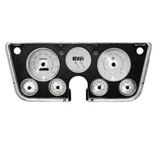 67-72 Chevy Truck Analog Dash Panel WHITE LED White Faceplate WL6003 USA Made
