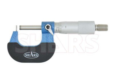 SHARS 0-1'' Tube Micrometer .0001'' Graduation Carbide Tipped NEW P}