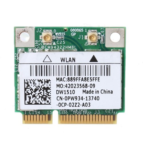 BCM94322HM8L Dual BCM94322 Band 802.11a/b/g/n DW1510 Mini PCIE WiFi Card Adapter - Photo 2/10
