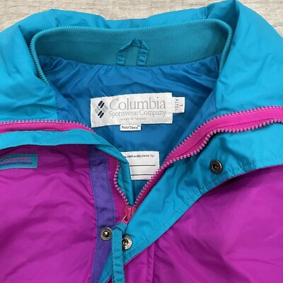Columbia Bugaboo Kids vintage 90's Bold Purple & Aqua Ski