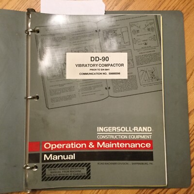 Ingersoll Rand Dd 90 Service Manual Ingersoll Rand Dd 90 Service Manual