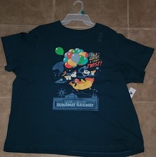 2023 Disney Parks Mickey & Minnie Runaway Railway Ride Balloons Shirt Size XL