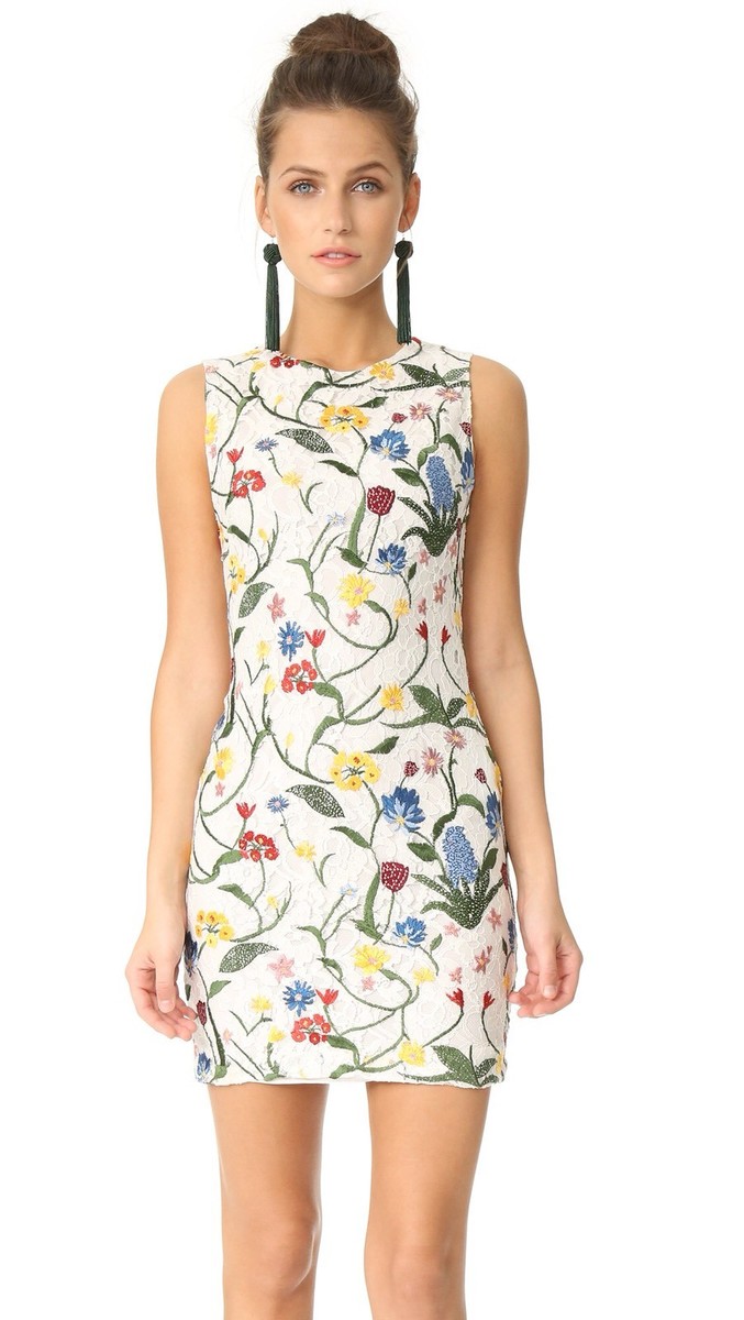 green emerald velvet dress Alice + Olivia Alisa Dress in Blush Kiss