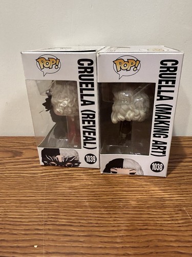 Funko Pop! Vinyl: Disney - Cruella (Making Art) 1038 & Cruella (Reveal) #1039 - Imagen 4 de 10