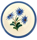 Stangl Pottery 12.5 inch Chop Plate, Blue Mountain Daisy