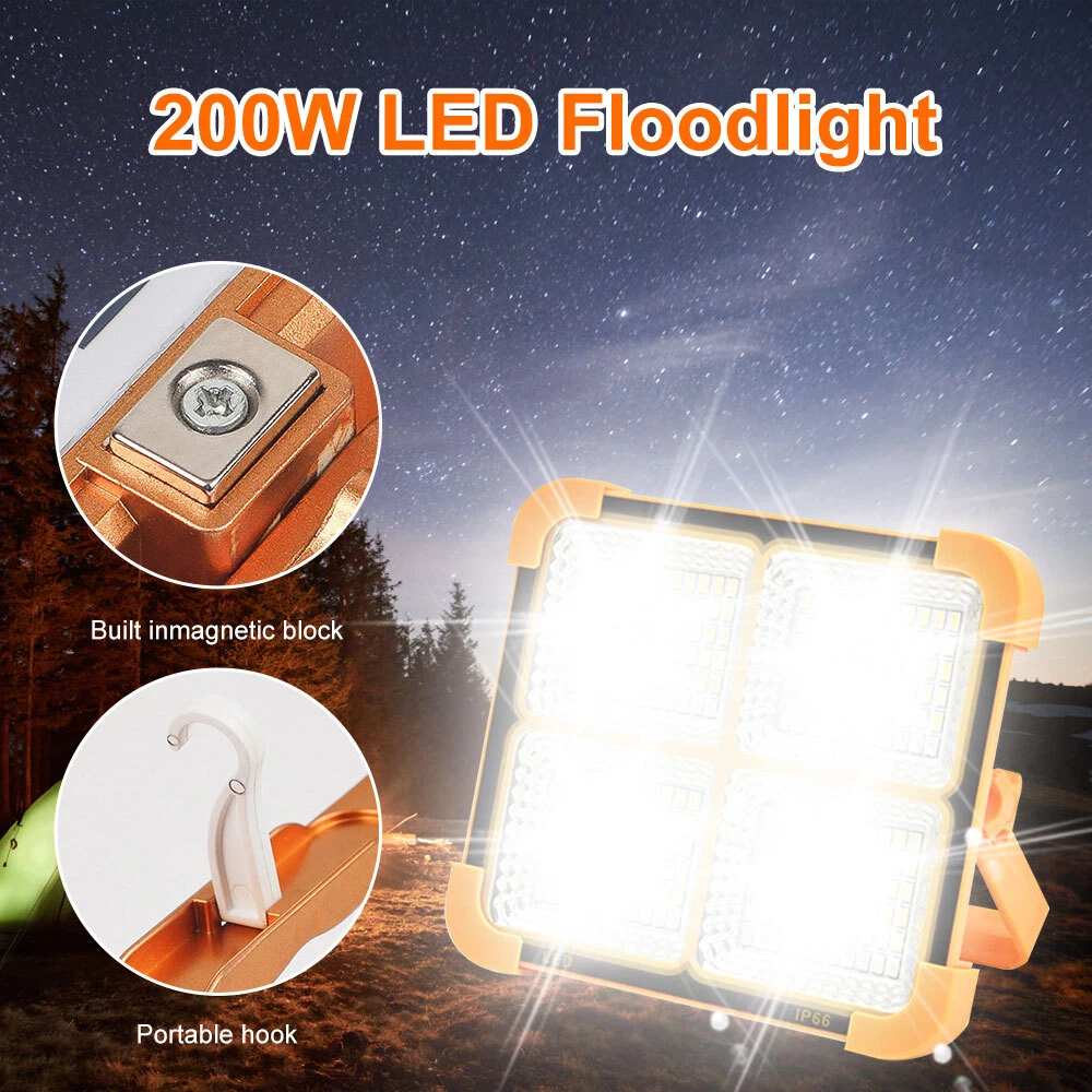 Portable flood 2024 light rechargeable
