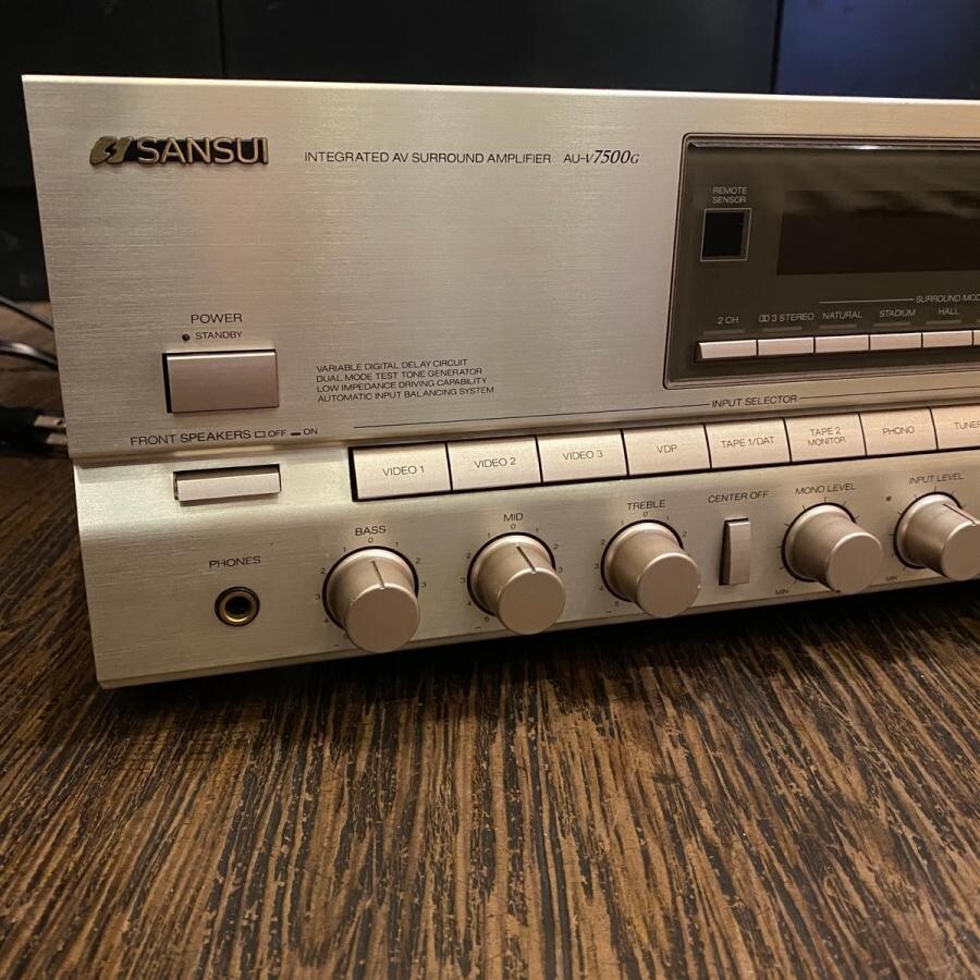 サンスイ AU-V7500G ゴールド AVアンプ 動作品(G108) サンスイ AU-V7500G ゴールド AVアンプ 動作品(G108) - メルカリ