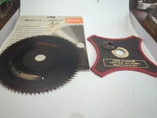 Lot Of 2 STIHL 7.9" TRIMMER Edging SAW BLADES + 8" Brush Clearing Blades