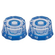 12 Edge Acrylic Bass Guitar Knobs Transparent...
