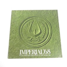 VINTAGE 1968 CHRYSLER IMPERIAL DEALERSHIP SALES BROCHURE SPECIFICATIONS INFO
