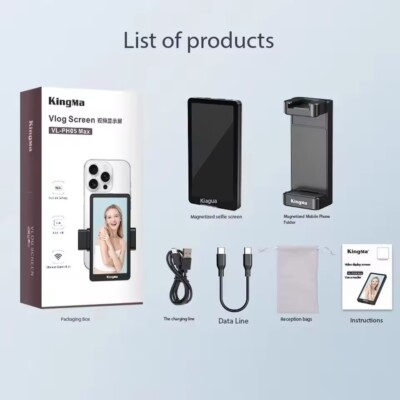 KingMa PH05 MAX 5G Wifi Magnetic Vlog Selfie Monitor Screen