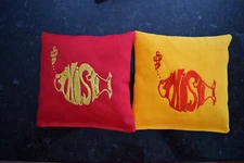8 Quality Embroidered Cornhole Bags! Phish!! Corn or Pellets!