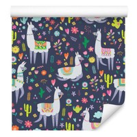 10M Vlies Tapeten Rollen Kinderzimmer Lamas Blumen Herzen Kakteen Natur Xxl 1740