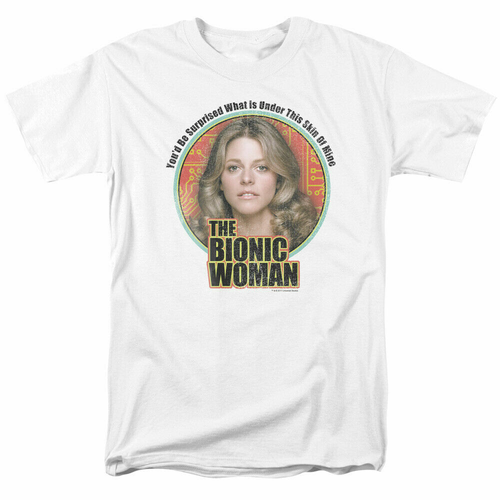 The Bionic Woman Under My Skin T-Shirt Herren Lizenz Classic Merchandise Weiß