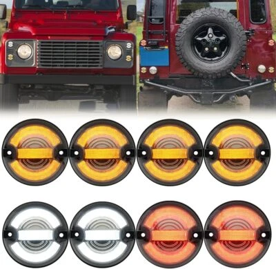 Für Land Rover Defender 90 110 130 LED-Blinker-Stopp-Rücklicht-Upgrade-Kit 73MM - Bild 1 von 4
