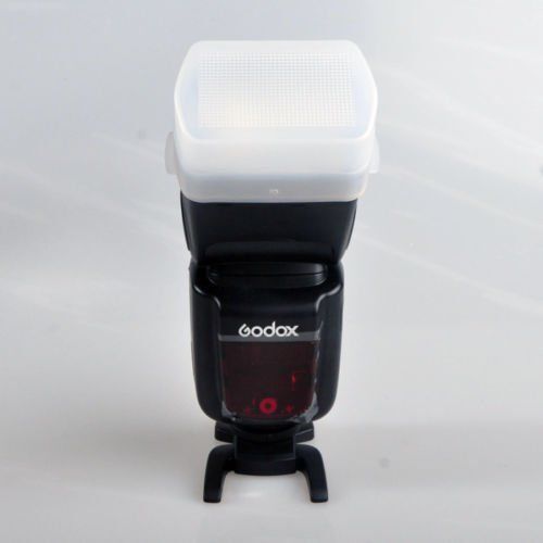 2X Bounce Flash White Diffuser Dome for Godox V860C TT685 TT600 TT600S Speedlite - Picture 4 of 4
