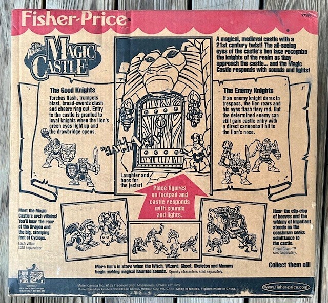 Fisher Price Great Adventures Magic Lion Castle 1999 Lights