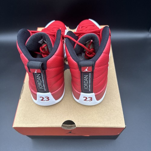 Air Jordan Retro 12 XII Gym Red White Black Sneakers Mens Size 9 130690600 New - Picture 4 of 9